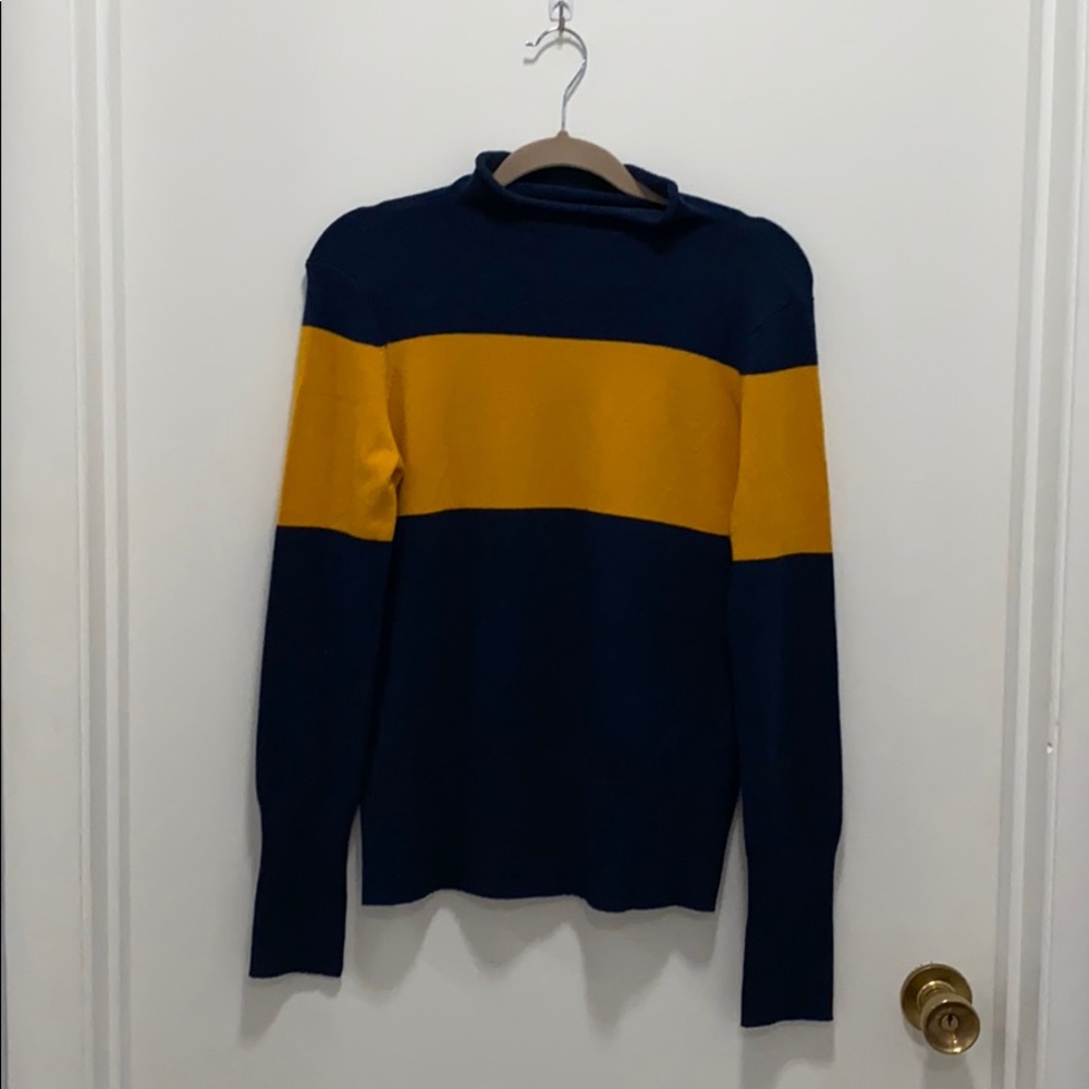 Navy and Yellow Sweater